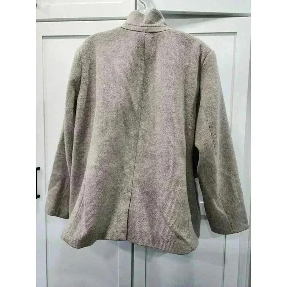 Lauren Conrad Brown Beige Wool Blend Peacoat Women's Size 3x - Picture 3 of 6